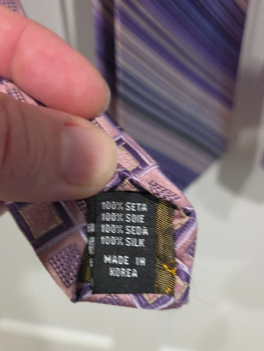 Silk Men's Purple Patterned Ties